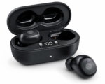 Black Wireless Bluetooth Earbuds with Charging Case